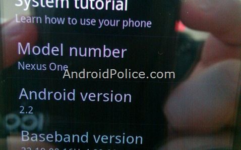 EXCLUSIVE: AndroidPolice.com's Nexus One Is Running Android 2.2 Froyo. How Fast Is It Compared To 2.1? Oh, Only About 450% Faster