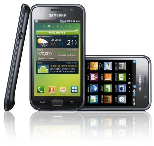 O telefone Samsung Galaxy S original.