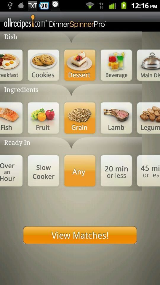 [Review] Dinner Spinner Brings The Feast To Android: Let The Food Porn ...