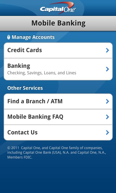 Capital One Releases Android App For Mobile Banking