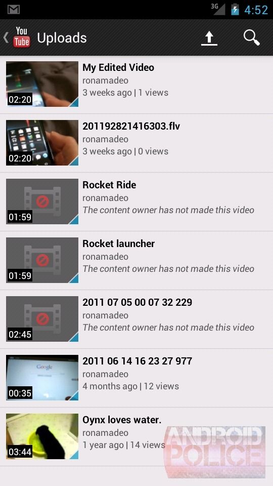 [Getting To Know Android 4.0, Part 3] YouTube Grows Up