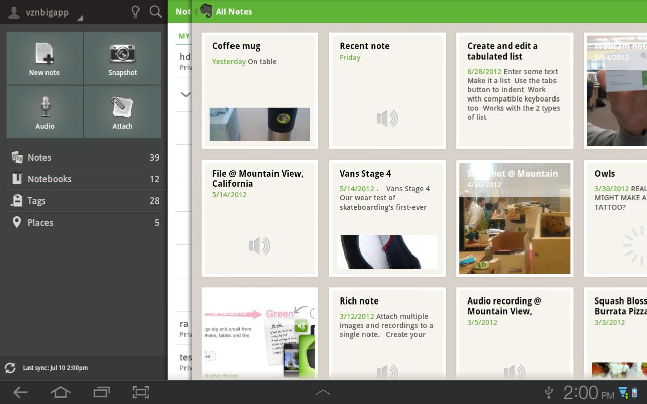 Evernote For Android Updated To Version 4.1, Brings All New Tablet UI ...