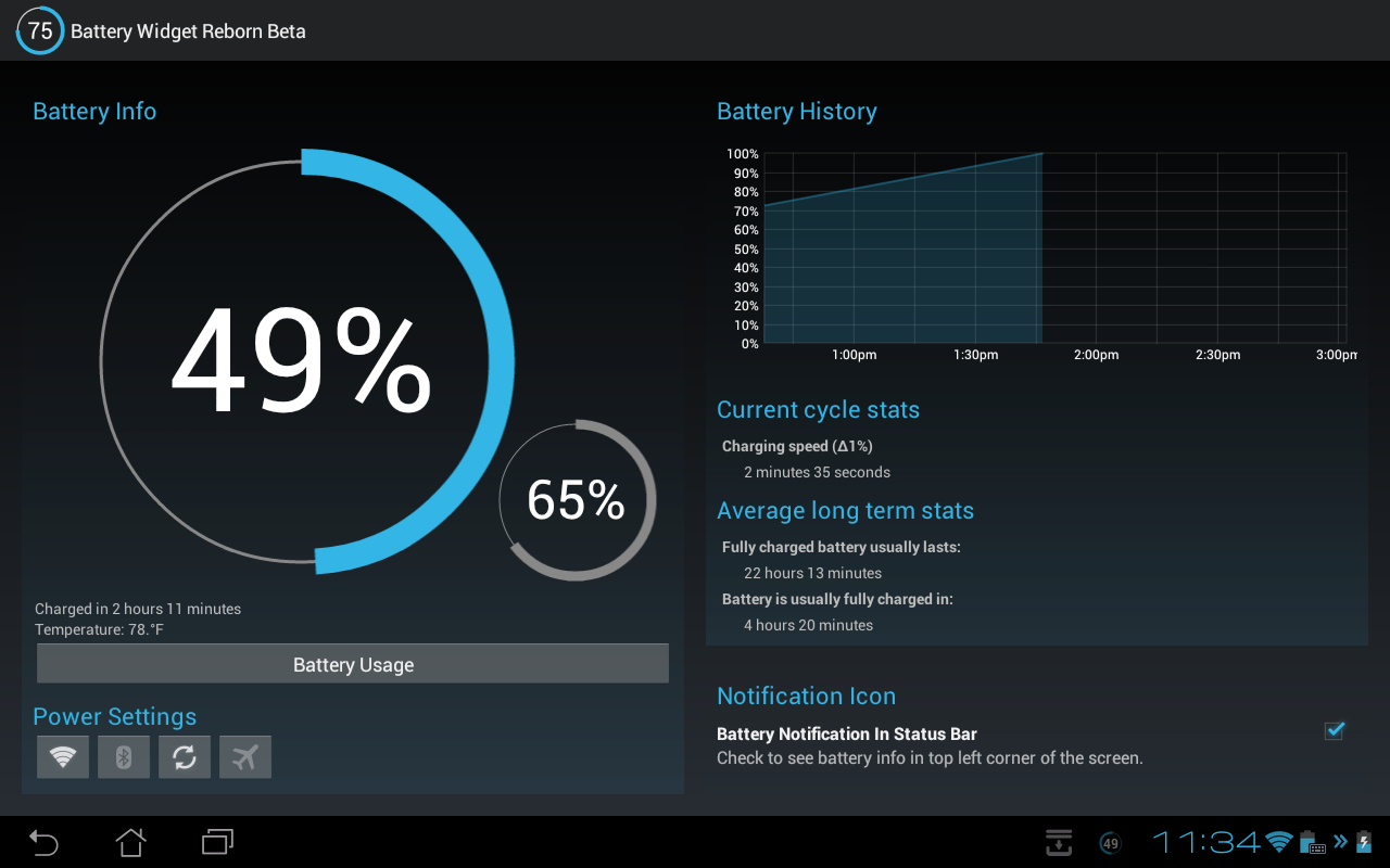 [Hands On] 'Battery Widget? Reborn!' Is An Elegant, Holo-Themed Battery ...