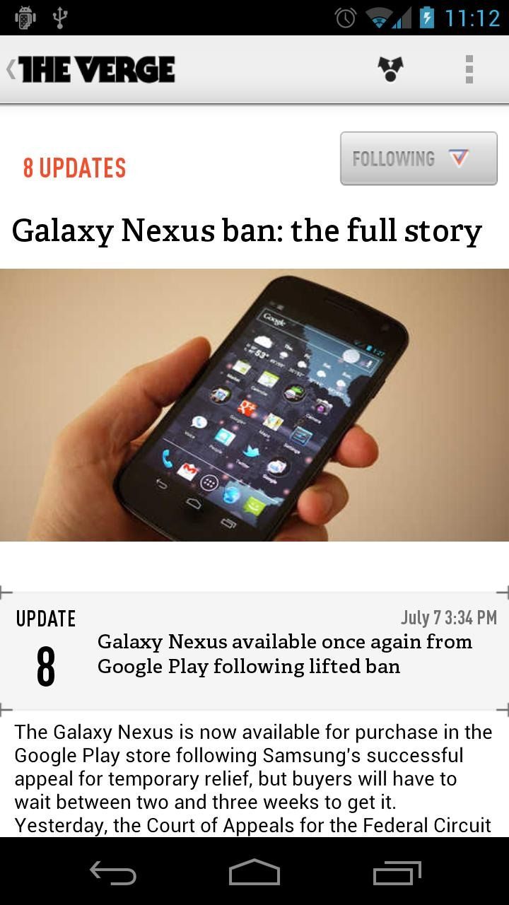 The Verge Launches Its Very Own Android App, For The Rest Of Your Tech ...