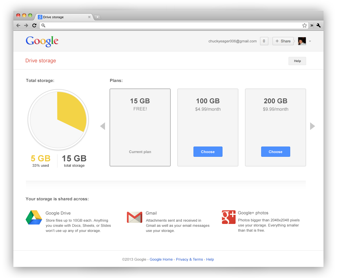 Google Links Gmail, G+, And Drive Storage - Gmail Now Comes With 15GB ...