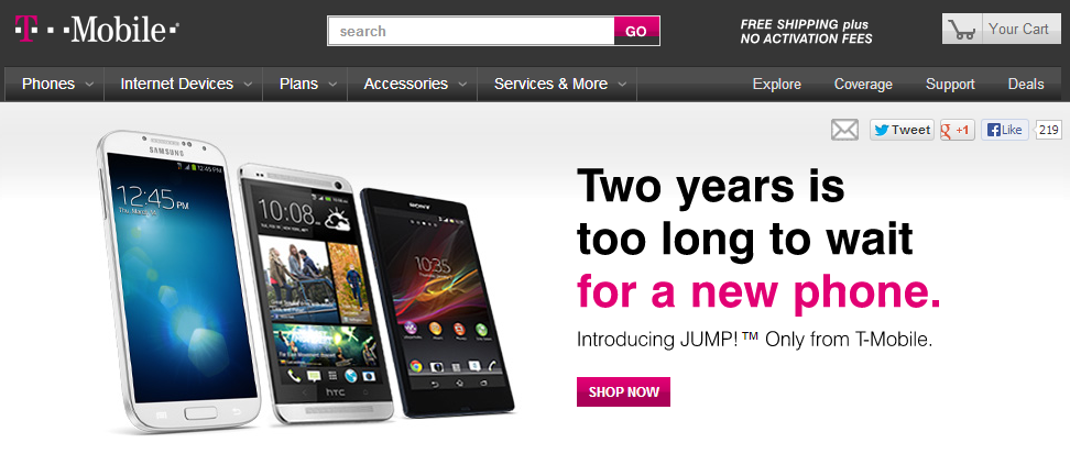 T-Mobile's JUMP! Upgrade Plans And Simple Choice Family Plans Are ...