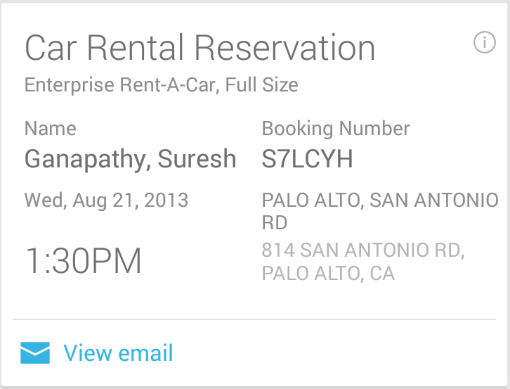 Google Search Update v2.7 Adds A Ton Of New Cards Including Car Rentals ...