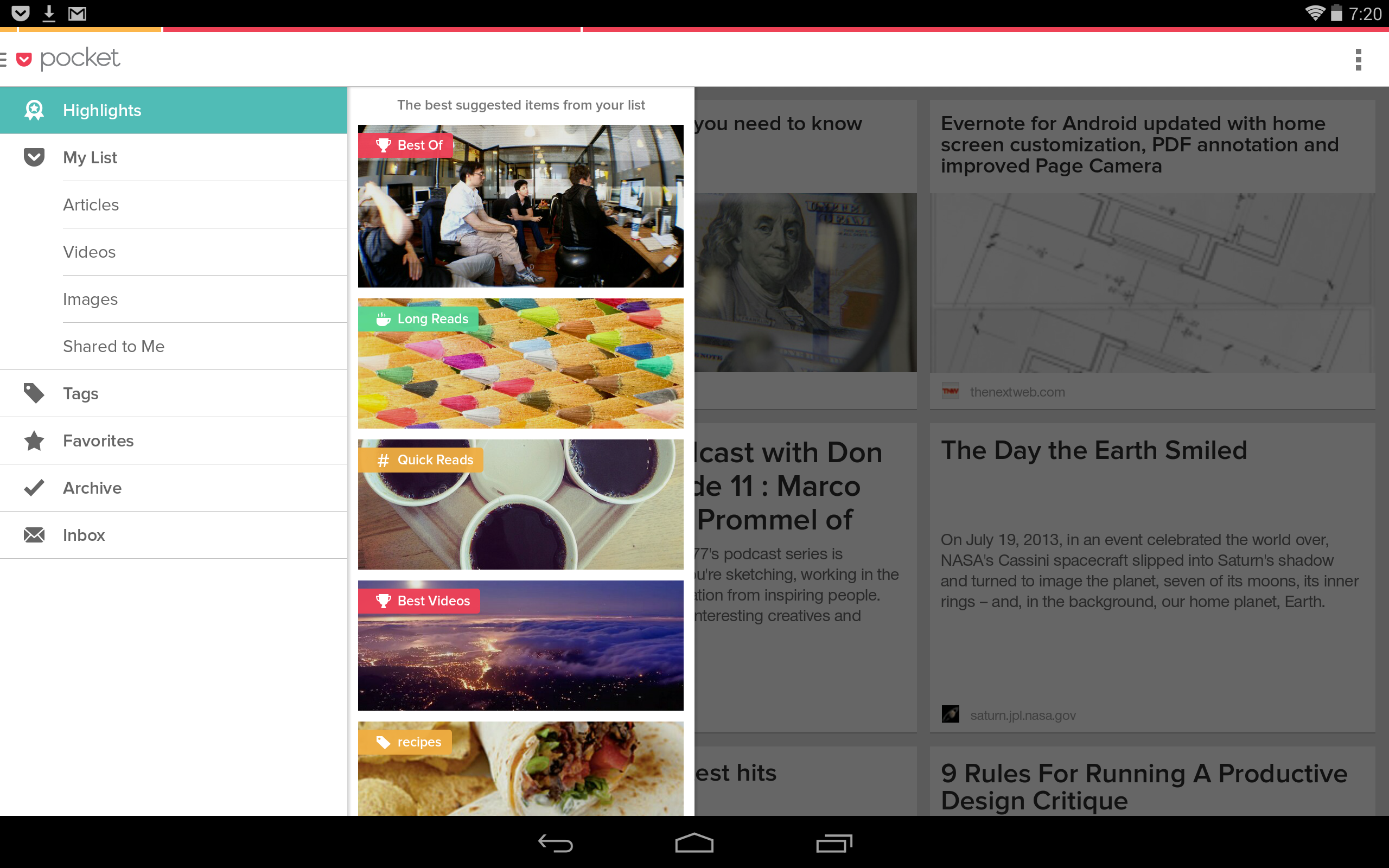 Pocket Software Add Pocket Updates To Version 5.0 With 'Highlights,' Enhanced User Experience