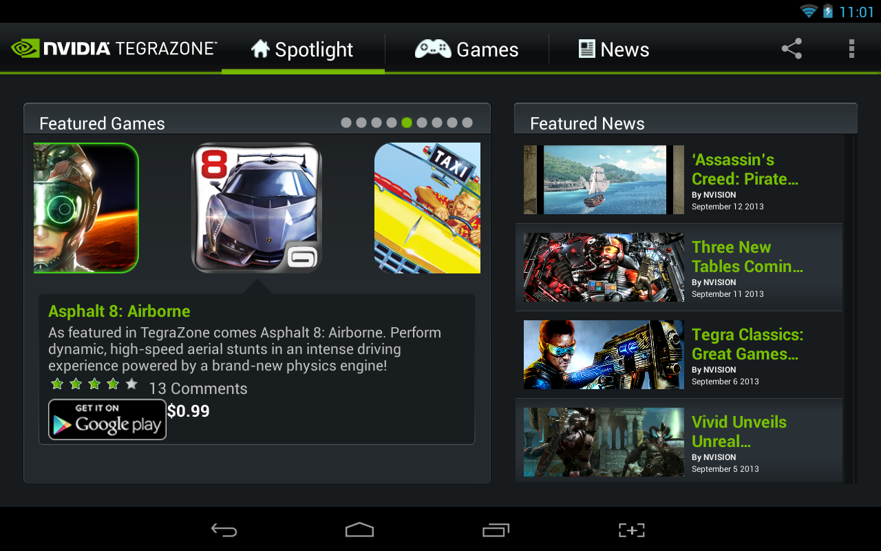 TegraZone App Updated To v2.9 With Support For All Devices, Google Play ...