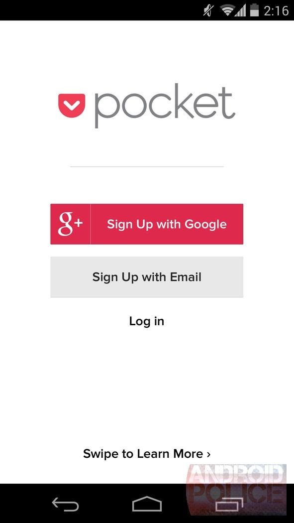 Pocket Version 5.2 Finally Implements Google+ Sign-In, Makes Signing Up ...
