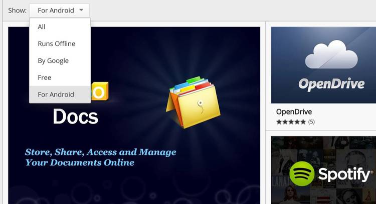Web Store Android Chrome Web Store Gets New 'Available For Android' Filter And Label For ...