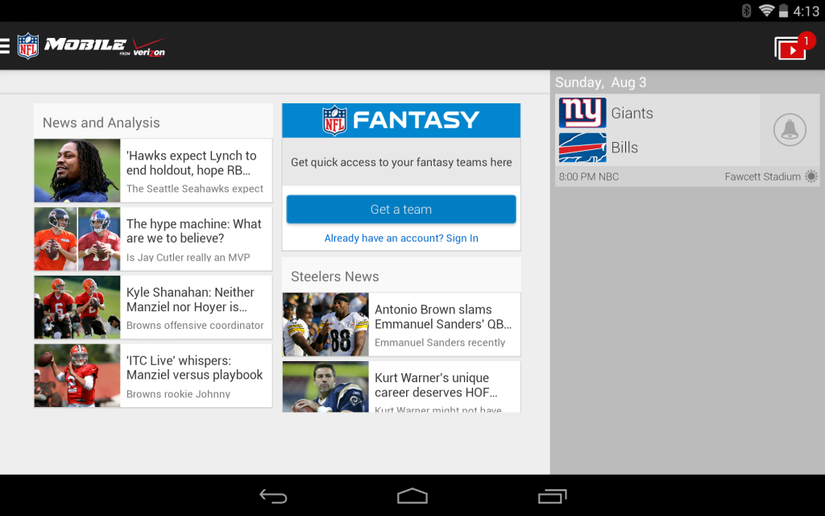 NFL Mobile App Updated With Redesigned Home Page To Bring In The ...