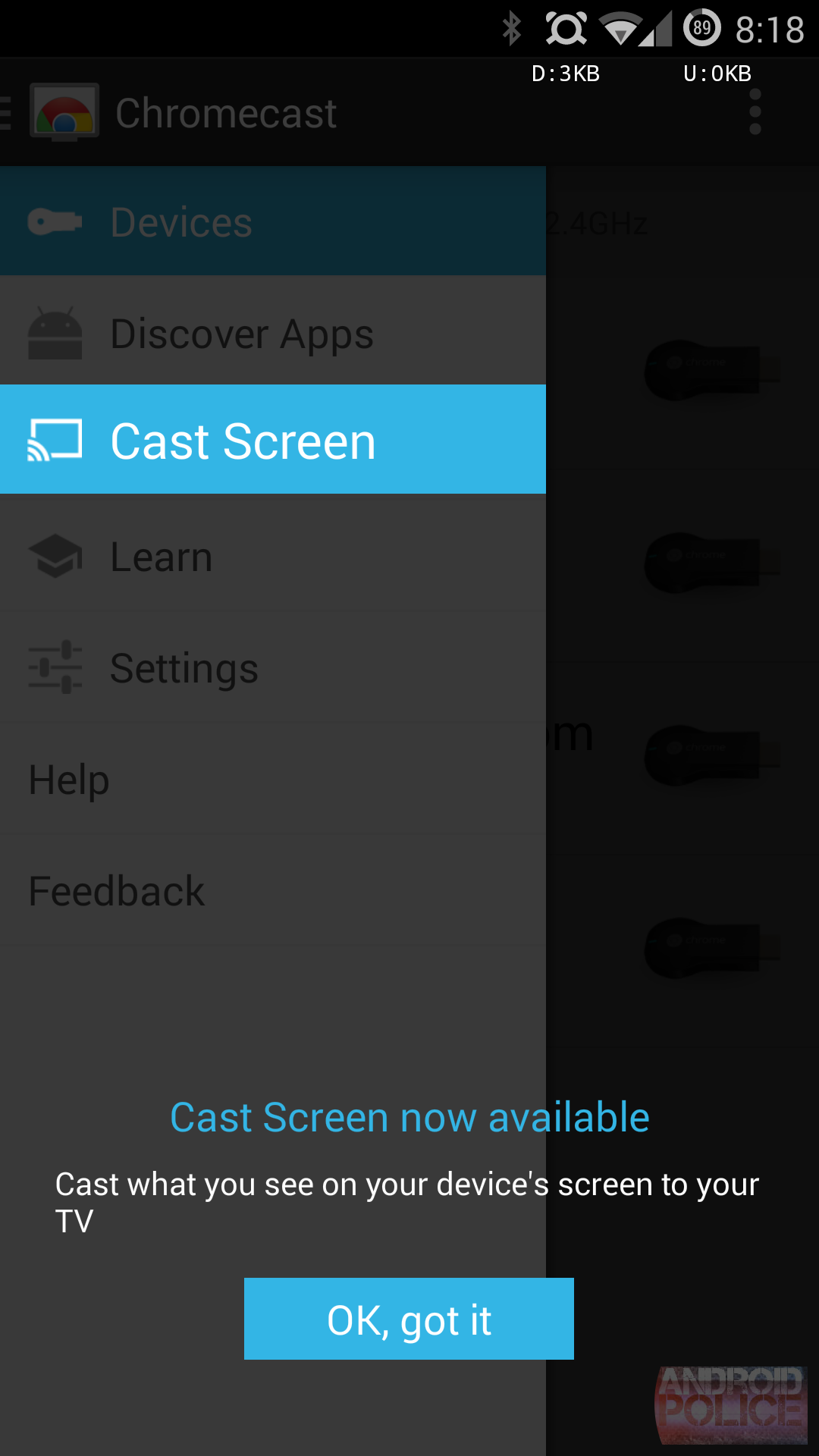 Screen Cas Function Android XDA Developer Finds A Way To Enable Screen Casting On Most Rooted Devices