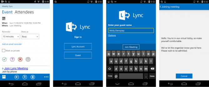 Microsoft Updates Lync For Android With Anonymous Join, Contact ...