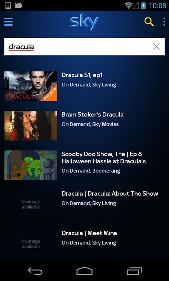 Space Go Sky Go Streaming App Adds Android 5.0 Support In Its Latest Update, But ...