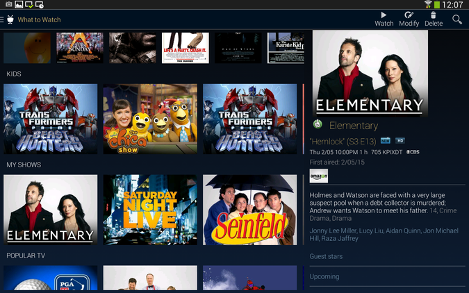 Tivo One Pass Program Guide TiVo Android App Gets Complete Redesign And OnePass In Version 3.0