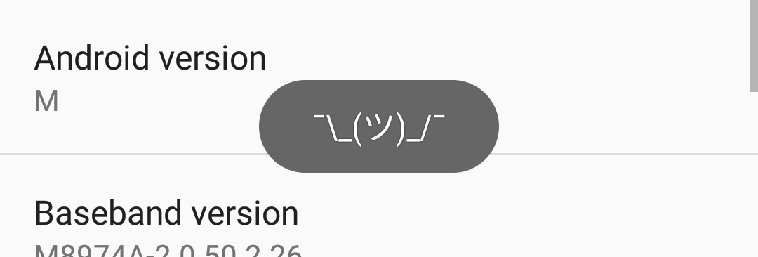 ๐ Android Android M Has An Easter Egg, And It's ยฏ\_(ใ)_/ยฏ
