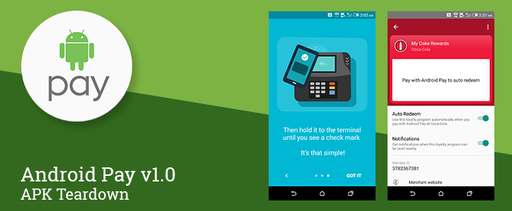 Blade Pay Android Android Pay v1.0 Can Auto-Redeem Some Loyalty Programs And Special ...