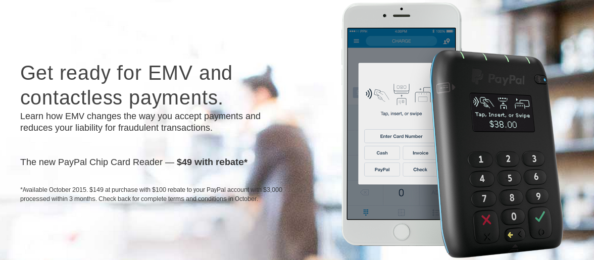PayPal Here Chip Card Reader With EMV And NFC Support (Including ...