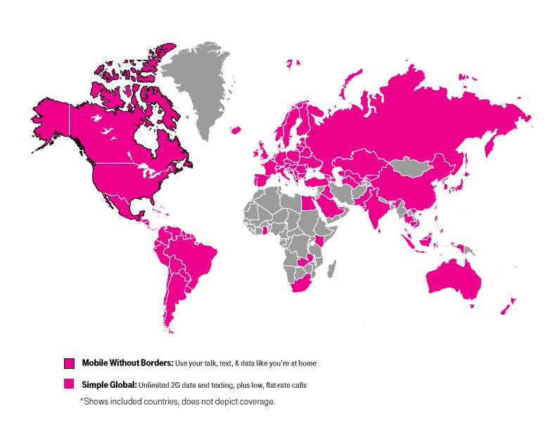 T-Mobile Expands Simple Global Coverage To 20 More Countries And ...