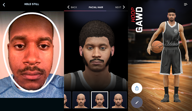 Nba Player Assistant EA Releases A Companion App For NBA Live That Lets You Stick Your Face ...