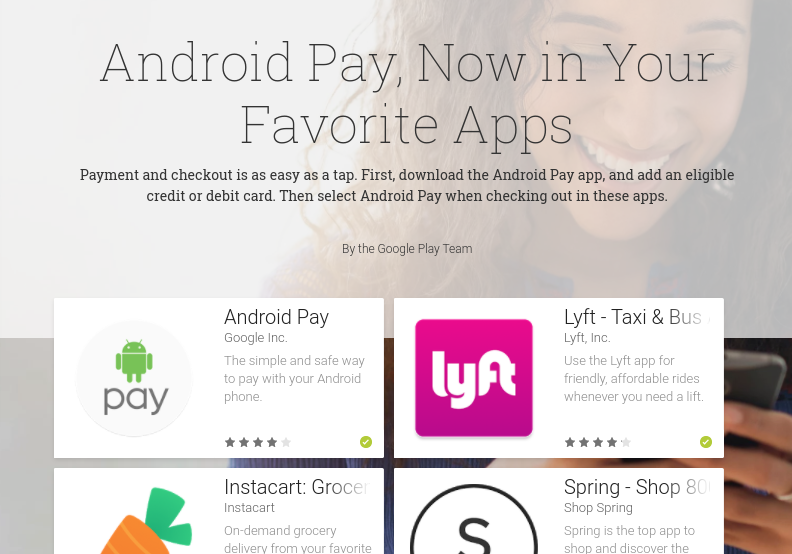 Android Pay Can Now Handle In-App Purchases, And Some Popular Services ...