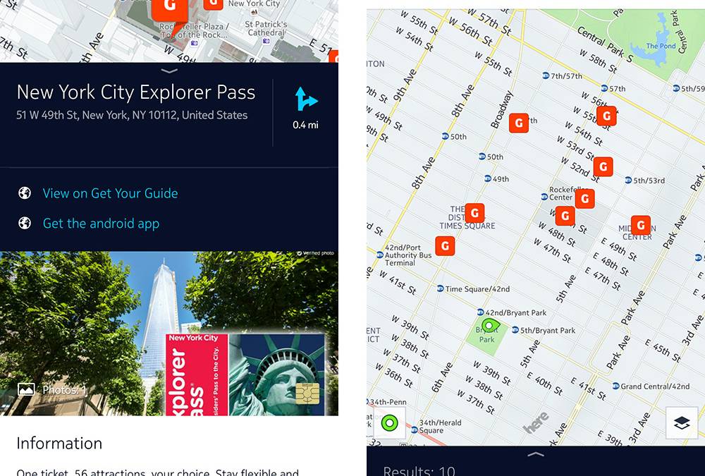 HERE Android Beta Update Tours You Around The City With 'Get Your Guide ...