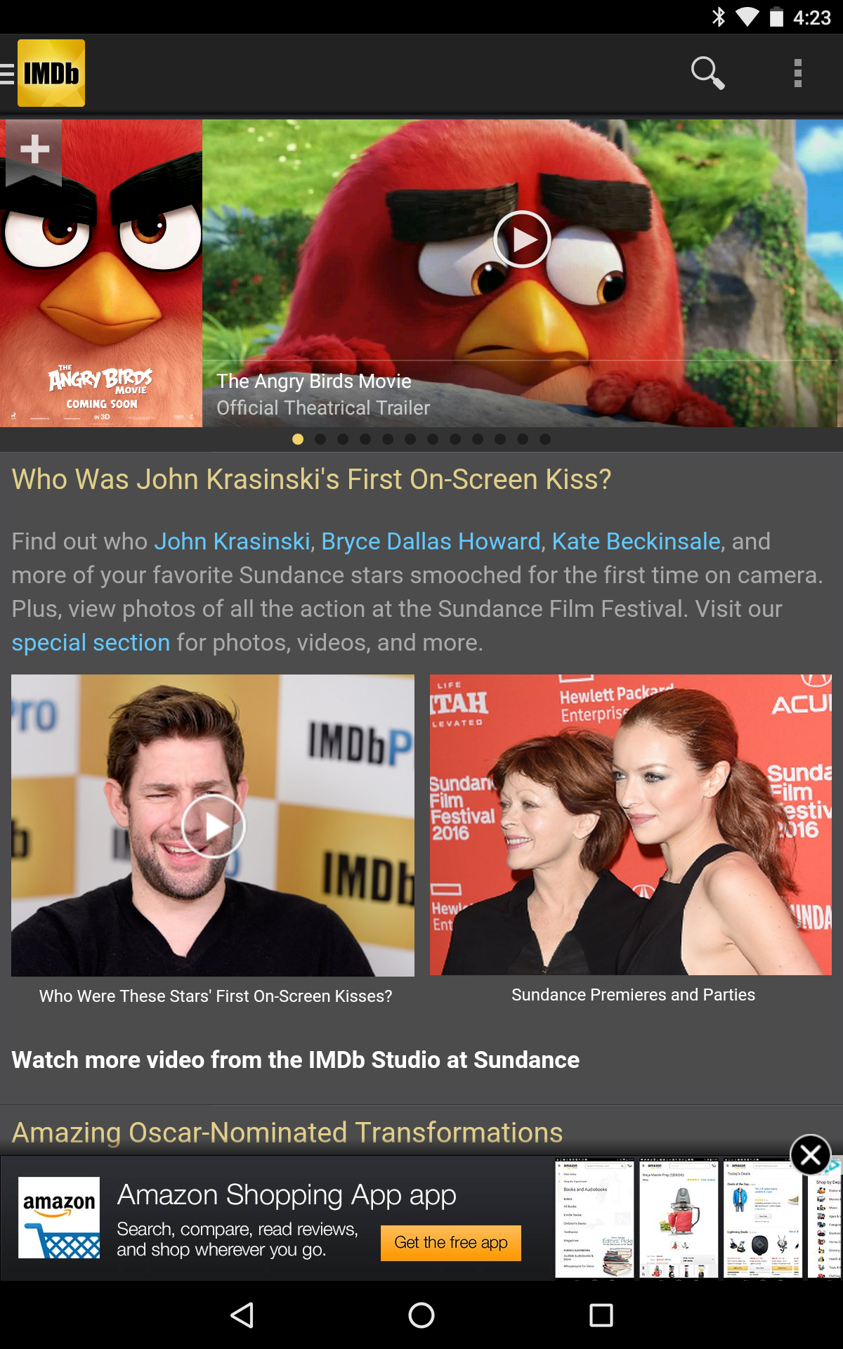 IMDb Android App Gets Material Design Updates To Action Bar, Navigation ...