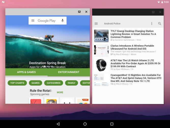 Android N Feature Spotlight: Freeform Window Mode Offers True Windowed ...