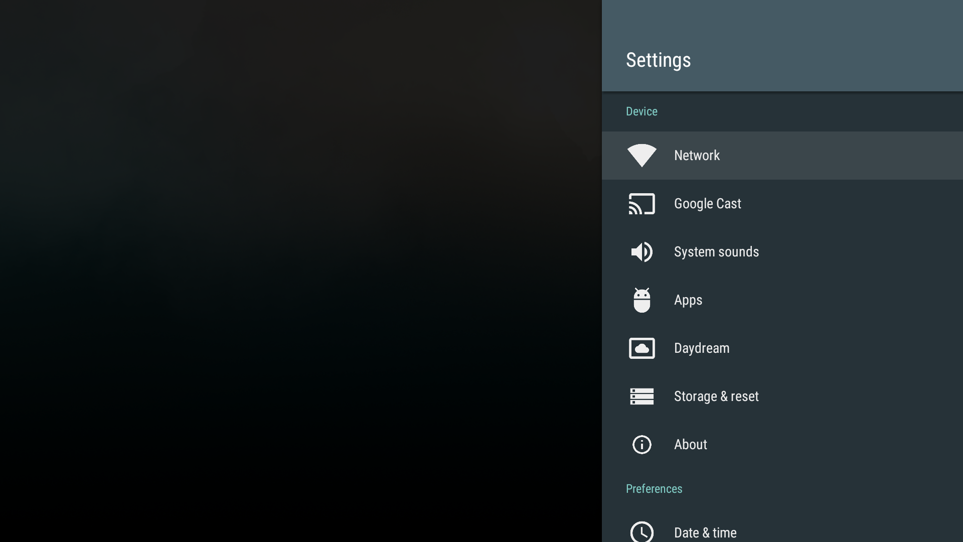 Android Tv Setting Screen Android N Feature Spotlight: Android TV Has A New Look For The Settings ...