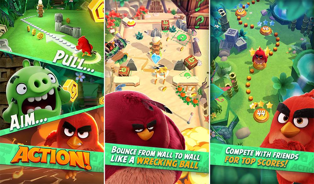 Angry Birds Action! Now Available To All In The Play Store