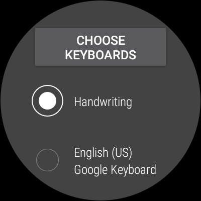 How To Enable The Handwriting Keyboard On Android Wear 2.0 Preview 1