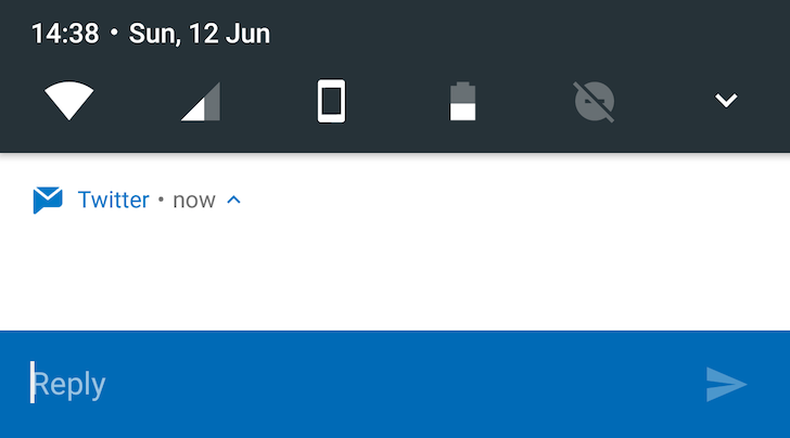 Twitter Direct Messages now support Android N's notification Direct Reply