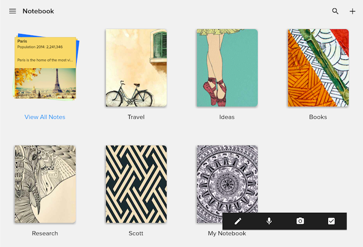 Zoho's Notebook is a free note taking application aiming to replace ...