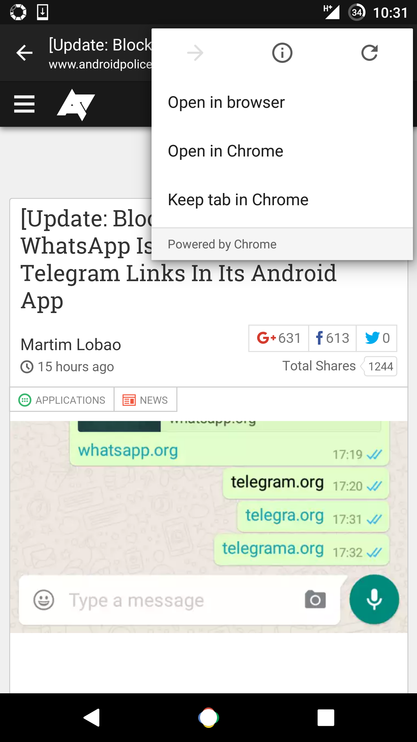 Chrome Dev and Beta add a Read it later/Keep tab feature to Custom Tabs