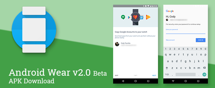 Android Wear app v2.0 beta for developer preview 3 adds a Google ...