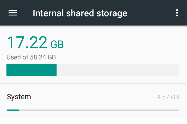 Android 7.1 feature spotlight: Storage now separates System into an ...