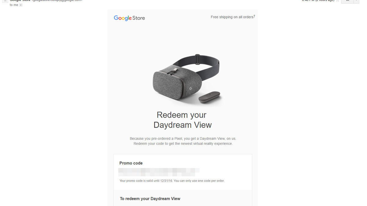 Codes for free Daydream View VR headsets are going out for Pixel pre ...