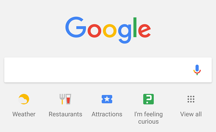 Google is testing a new layout for hints and search shortcuts