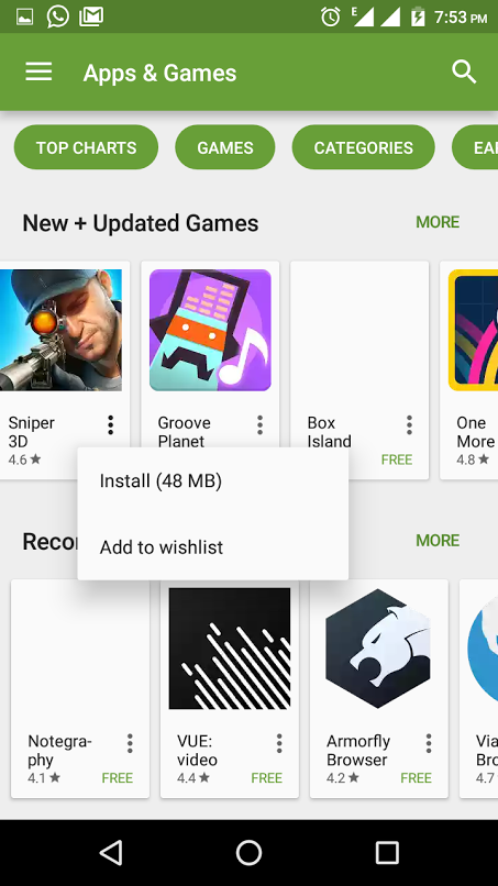 Play Store now shows app download size more prominently for some users