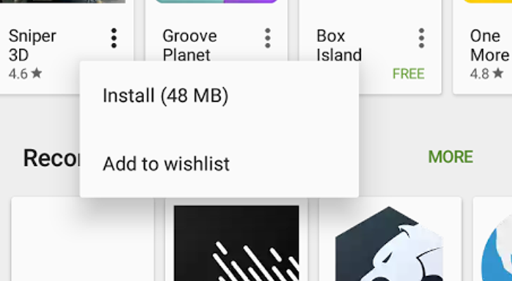 Play Store now shows app download size more prominently for some users
