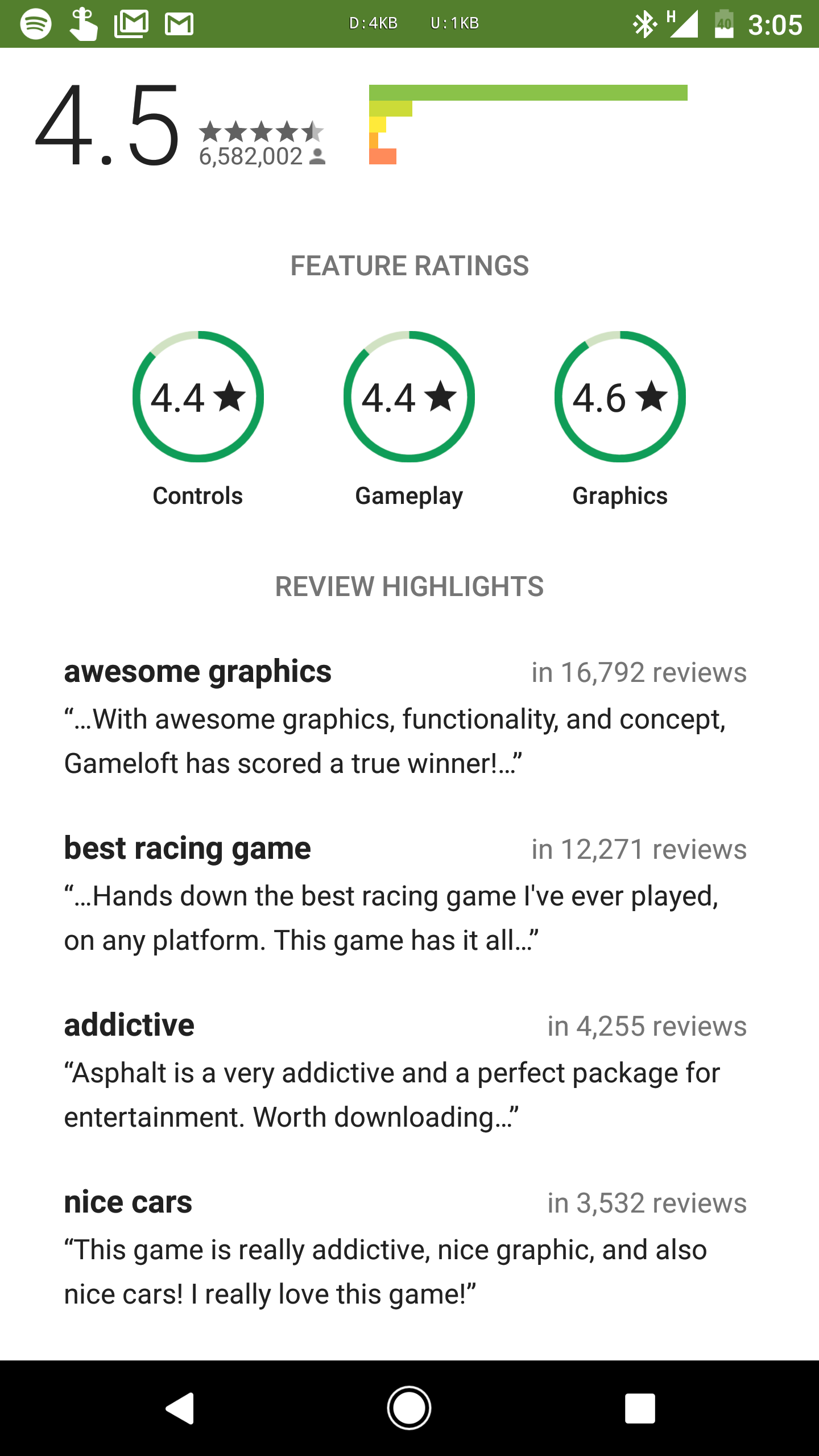 Play Store game reviews start showing detailed 