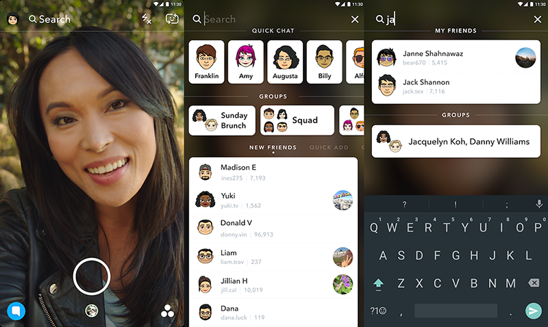 Snapchat 10 beta redesigns the interface with more accessible search ...