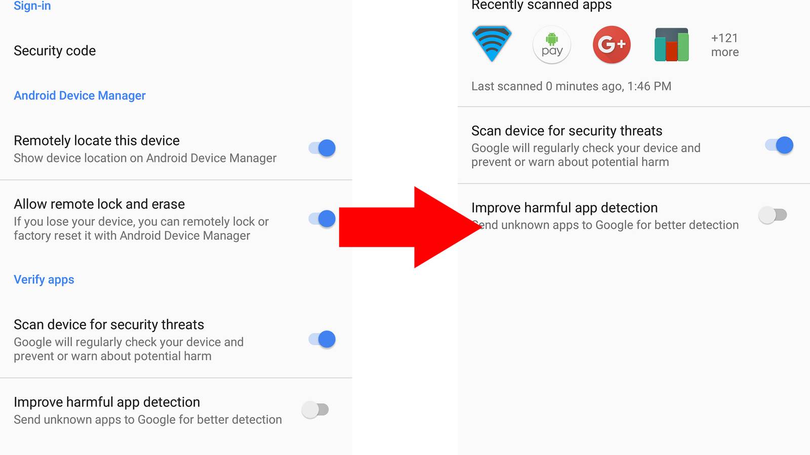 Google S Verify Apps Now Shows Apps That It Has Recently Scanned