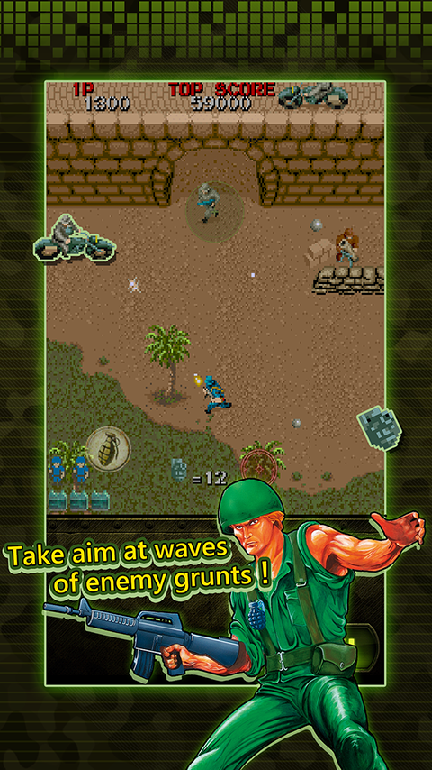 Capcom's arcade classic Wolf of the BF:Commando MOBILE shoots onto Android