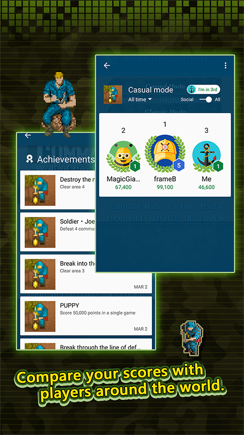 Capcom's arcade classic Wolf of the BF:Commando MOBILE shoots onto Android