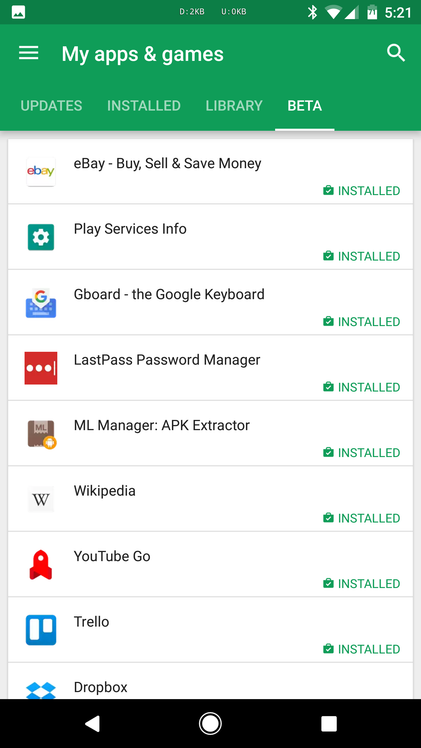 Play Store Layout Recently The new Play Store