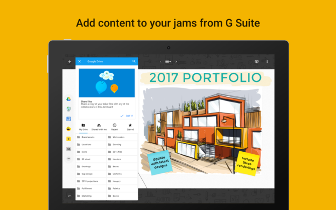 Google launches the Jamboard app for its new smart whiteboard
