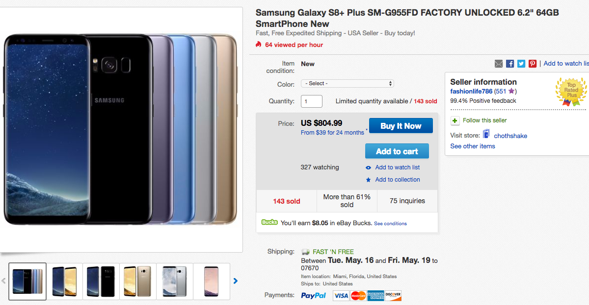 [Deal Alert] Get an Exynos-powered dual SIM Galaxy S8+ for $804.99 (no ...