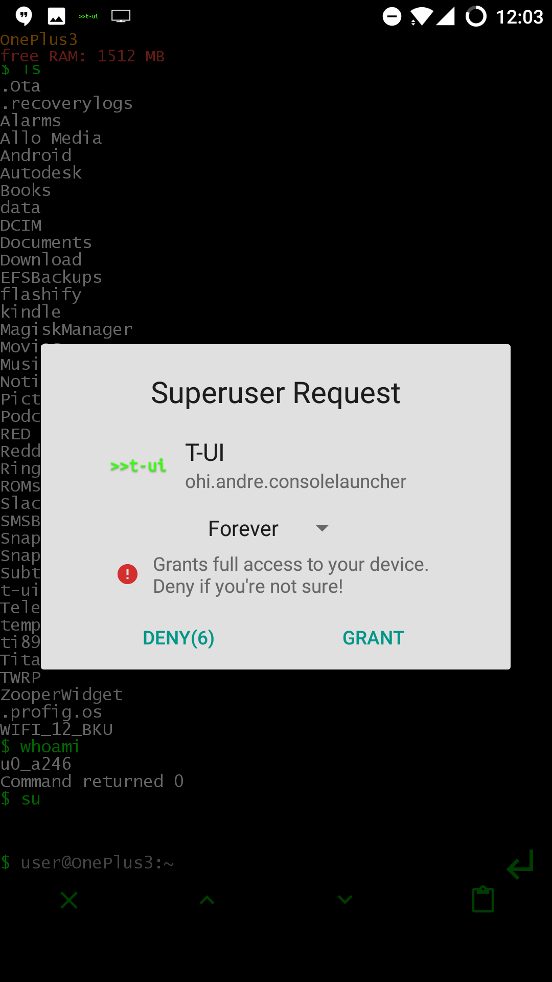 Linux CLI Launcher turns your Android phone's launcher into a Linux ...